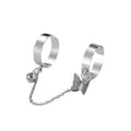 Damen modischer Ring mit verspieltem Schmetterlingsdesign und funkelndem Element Shop Nory