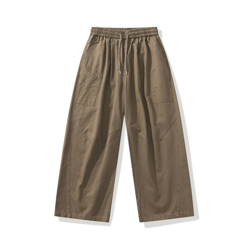 Damen weite Cargo-Hose mit elastischem Bund und Tunnelzug Shop Nory