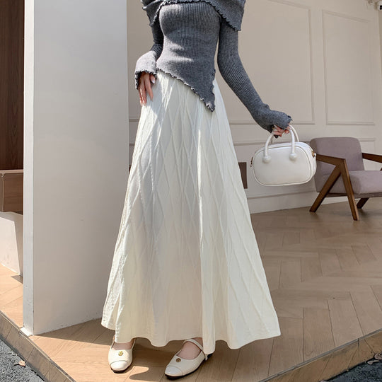 Damen Maxirock mit raffiniertem Rautenmuster Shop Nory
