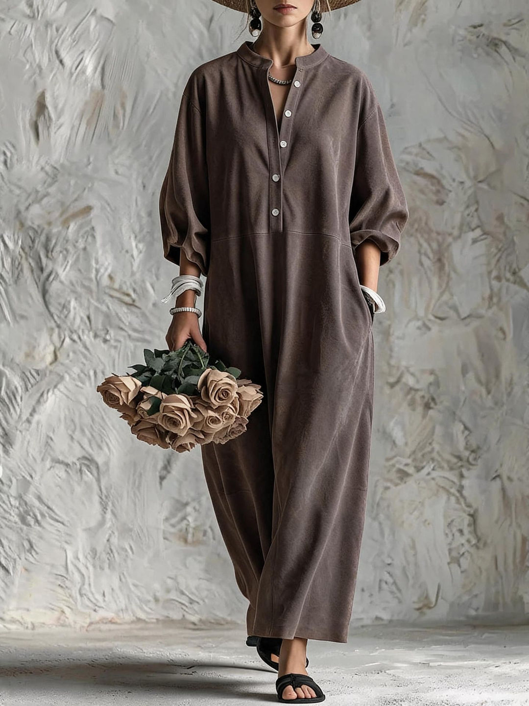 Damen Lässiges Maxikleid Shop Nory