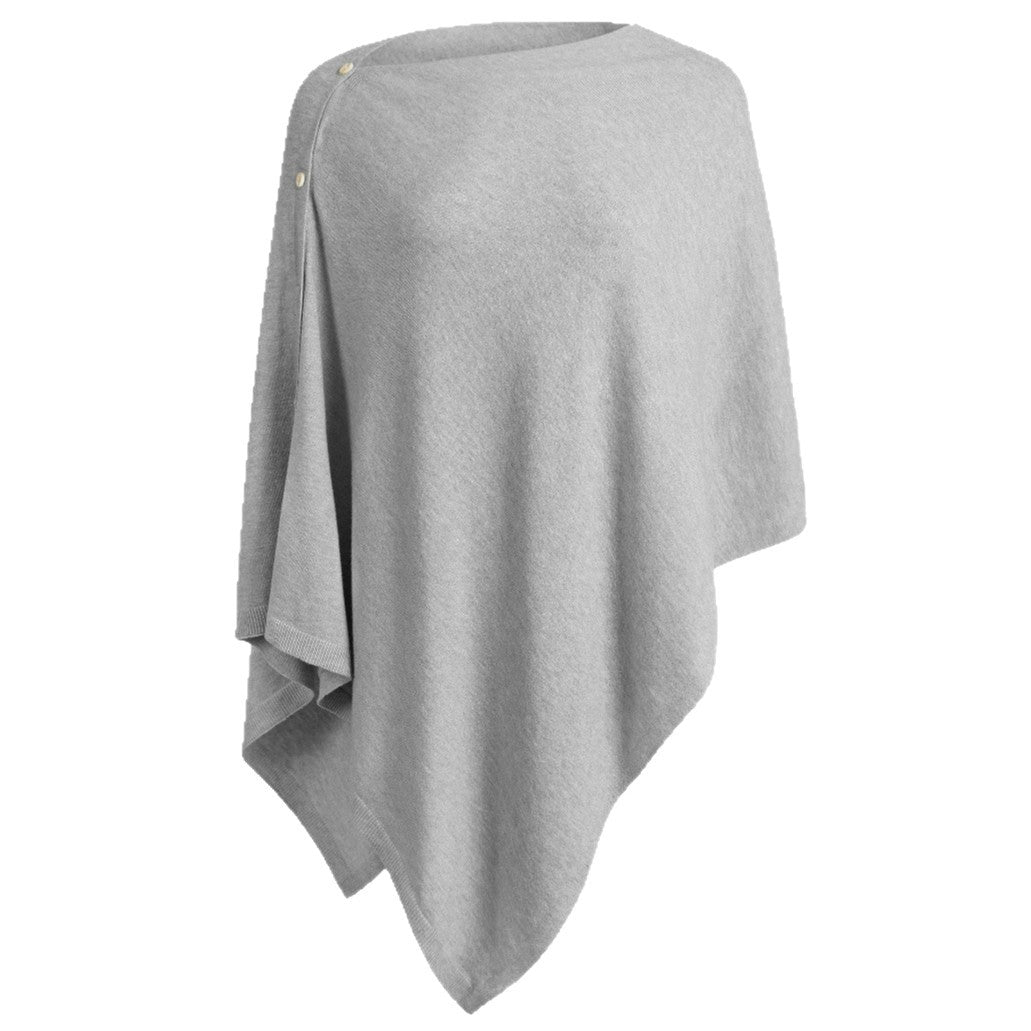 Damen vielseitiger Poncho aus hochwertiger Materialmischung