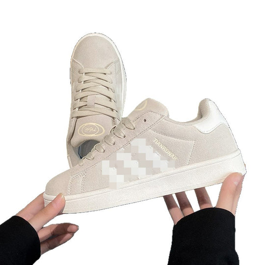 Damen niedriger Sneaker mit Gummisohle und Wildleder-Optik Shop Nory