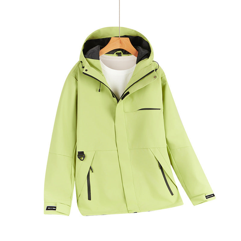 Herren Wasserabweisende Softshell-Kapuzenjacke mit verdeckten Reißverschlüssen und urbanem Schnitt Shop Nory