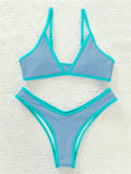 Damen Triangel-Bikini mit eleganter Naht und sportlichem Schnitt