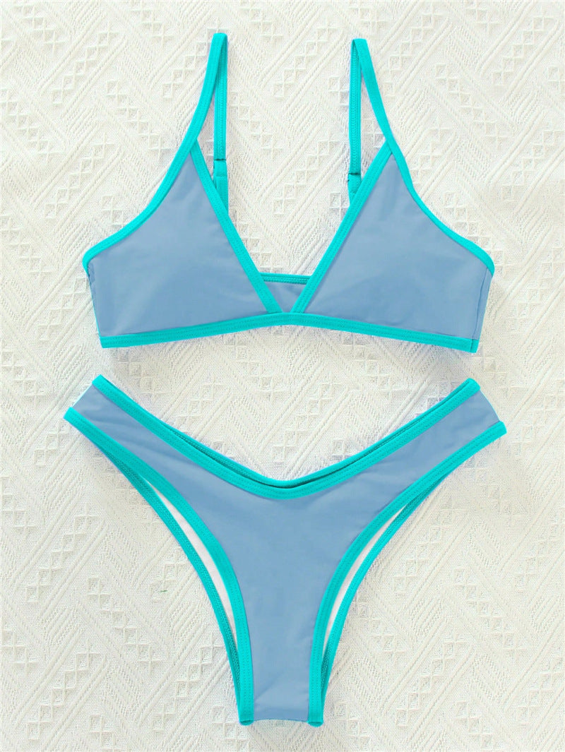 Damen Triangel-Bikini mit eleganter Naht und sportlichem Schnitt