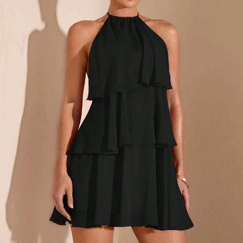 Damen Sommerliches Kleid mit raffinierten Rüschendetails Shopnory