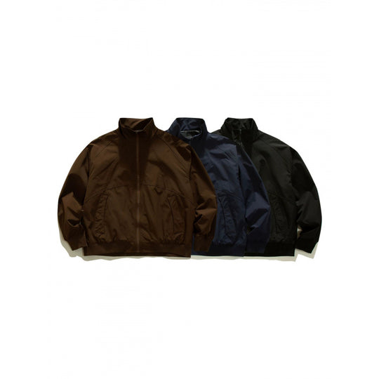 Herren Leichte Boxy-Trainingsjacke mit Stehkragen, Raglanärmeln und geripptem Saum Shop Nory