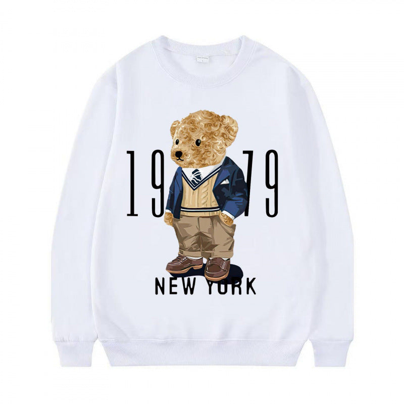 Damen Gemütlicher Sweatshirt mit Bärenmotiv Shop Nory