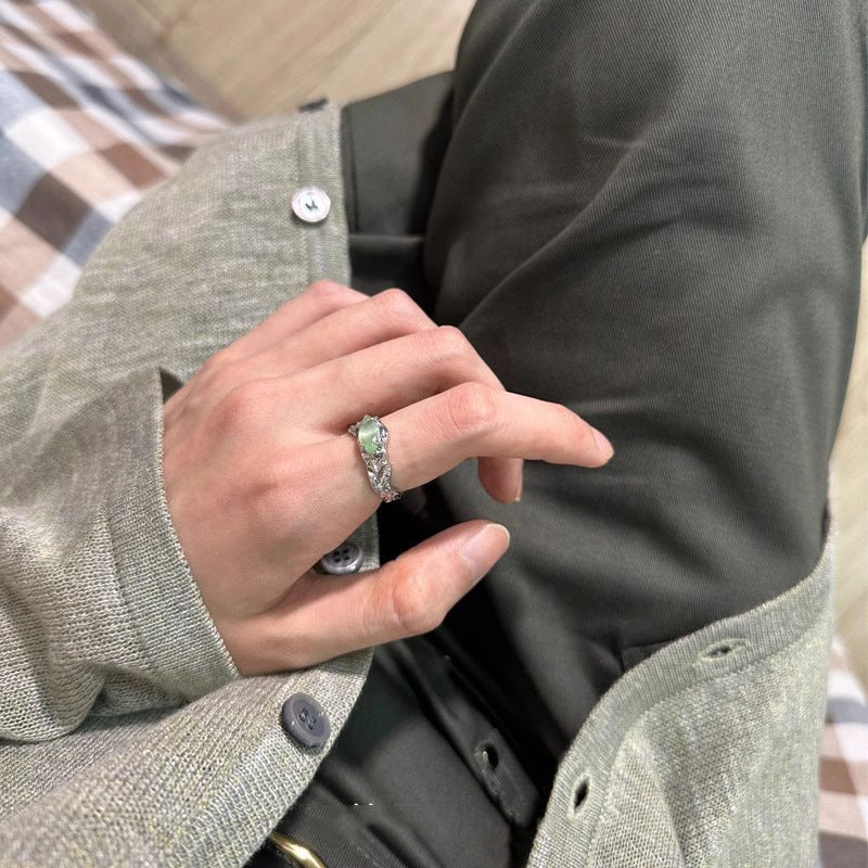 Damen stilvoller Ring mit elegantem Blattdesign Shop Nory