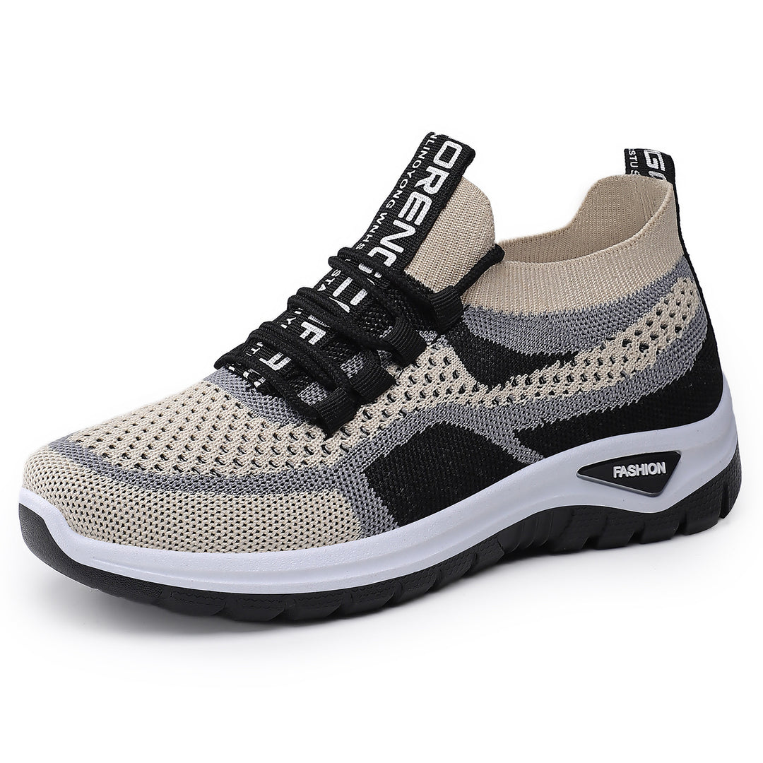 Damen nan sockenähnlicher Plateausneaker mit atmungsaktivem Strickoberteil und stoßdämpfender EVA-Sohle Shop Nory