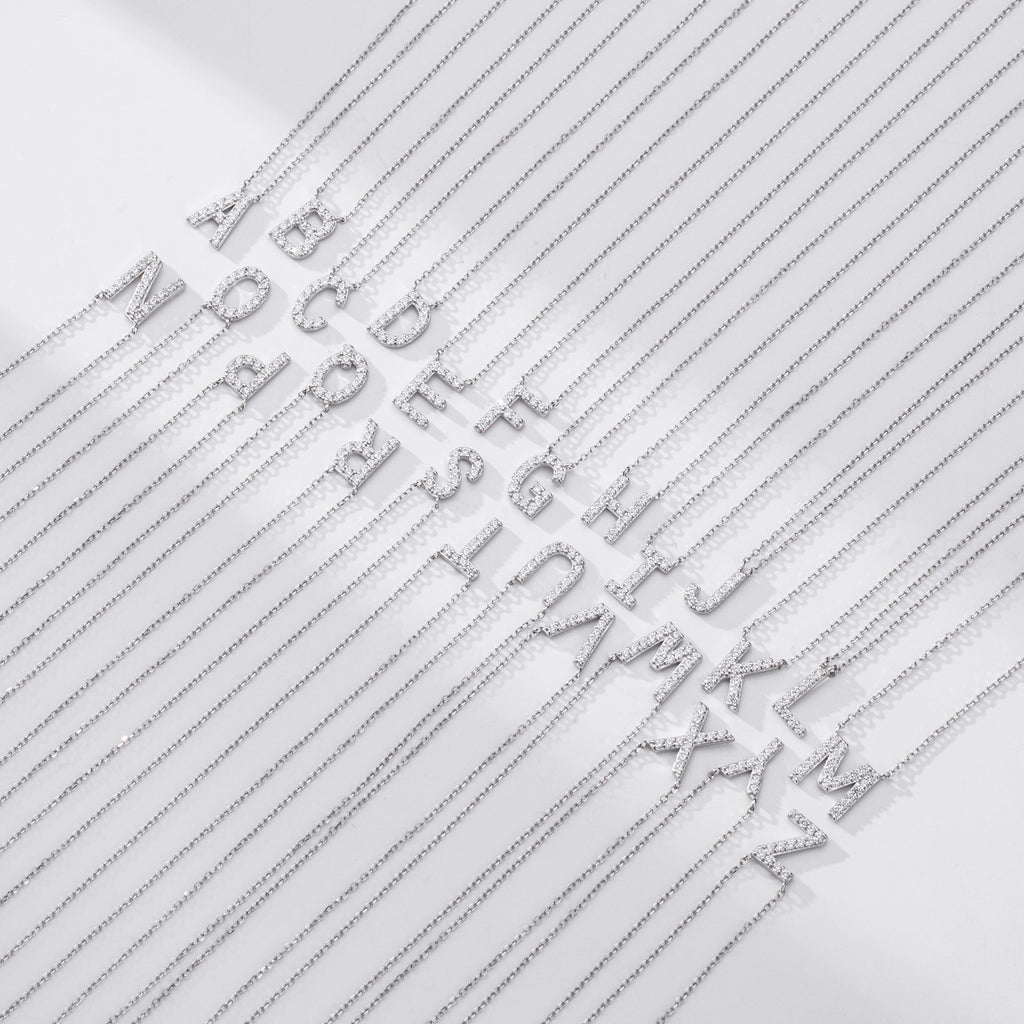 Damen Halskette mit Z-Anhänger und funkelnden Zirkonia Shop Nory