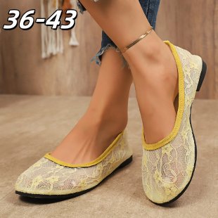 Damen Ballerinas aus zarter Spitze