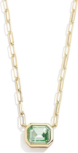 Damen Halskette mit facettiertem Rubinanhänger und eleganter Gliederkette Shop Nory