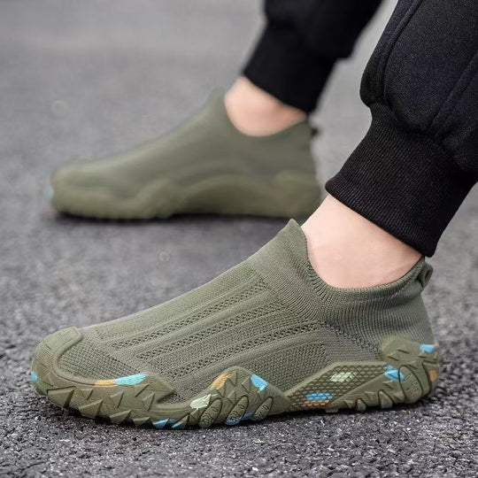 Herren Elastischer Strick-Fußschuh mit rutschfester, gemusterter Profilsohle Shop Nory