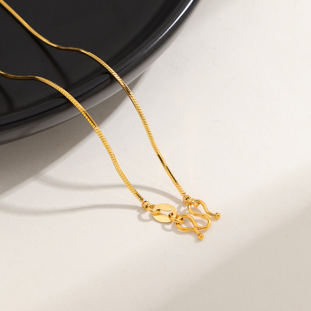 Damen filigrane Gliederkette mit elegantem Verschluss Shop Nory