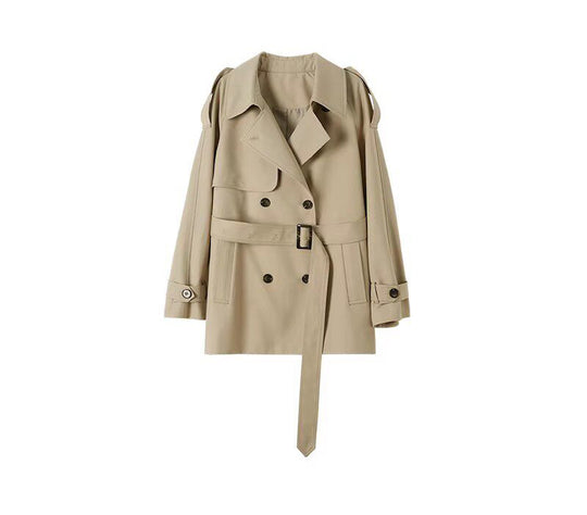 Damen Modischer Trenchcoat mit tailliertem Schnitt Shop Nory