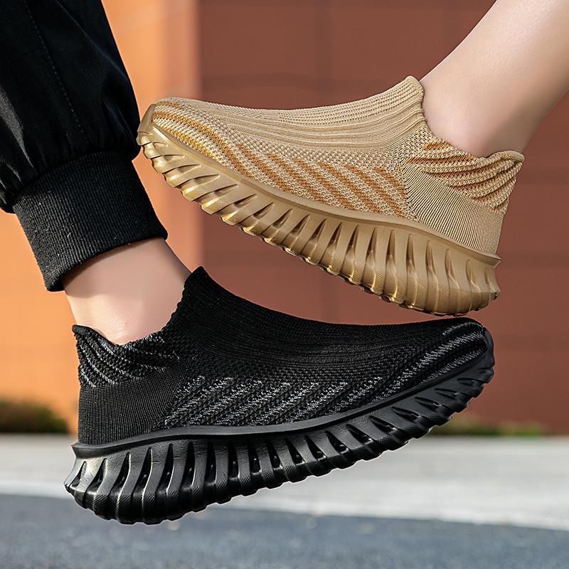 Damen Strick-Sneaker mit atmungsaktivem Obermaterial und rutschfester Sohle Shopnory