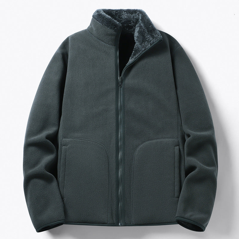 Damen Gefütterte Fleece-Jacke mit Teddyfutter, Stehkragen & durchgehendem Reißverschluss Shop Nory