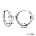 Damen Hängende Ohrringe mit herzförmigem Zirkonia und elegantem Design Shop Nory