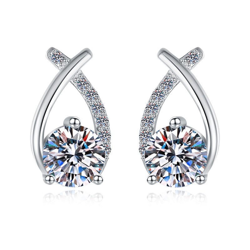 Damen Ohrringe mit funkelndem Kristall und elegantem Design Shop Nory