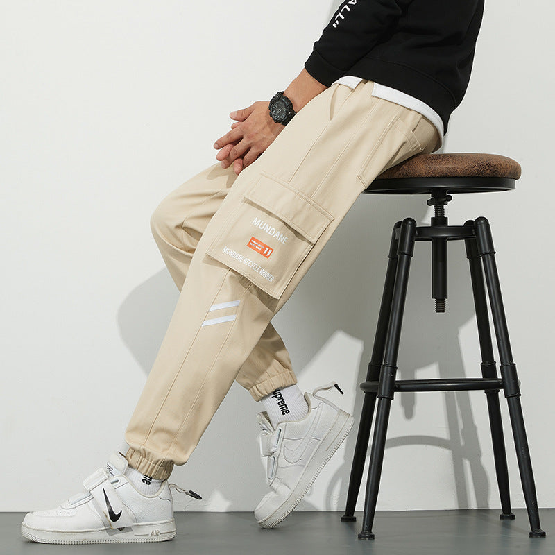 Herren Urbanes Camouflage-Jogger mit Utility-Taschen und elastischem Knöchelsaum Shop Nory