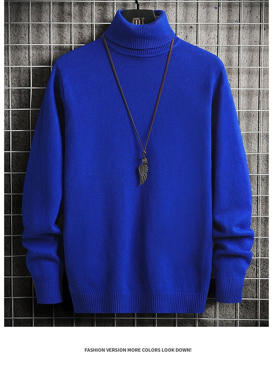 Herren bequemer Rollkragenpullover