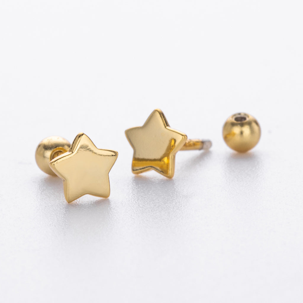 Damen Ohrstecker in funkelndem Sternen-Design aus 925 Sterling Silber Shop Nory