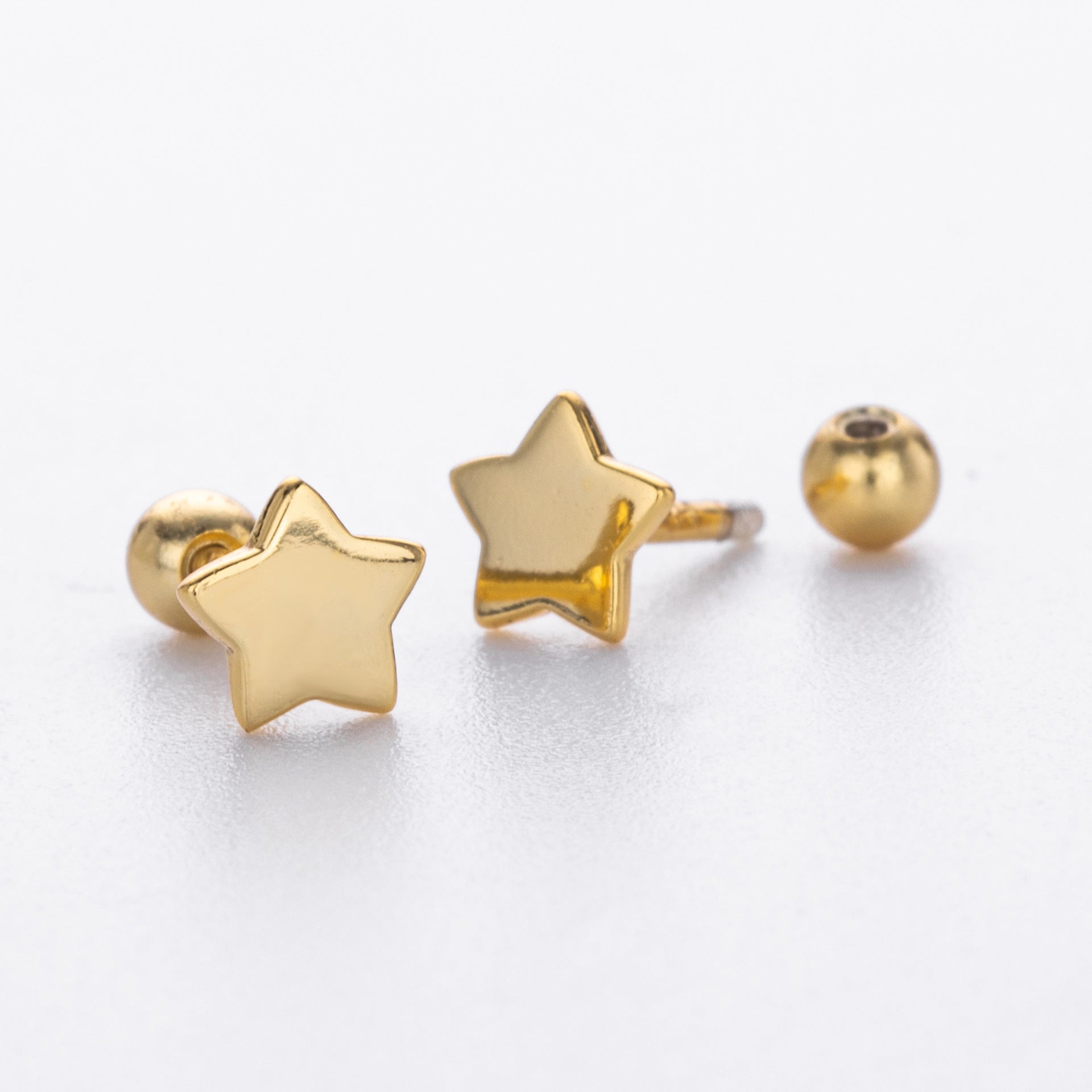 Damen Ohrstecker in funkelndem Sternen-Design aus 925 Sterling Silber Shop Nory