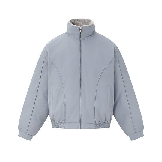 Unisex Boxy Isolationsblouson mit hohem Stehkragen und Teddyfutter Shop Nory