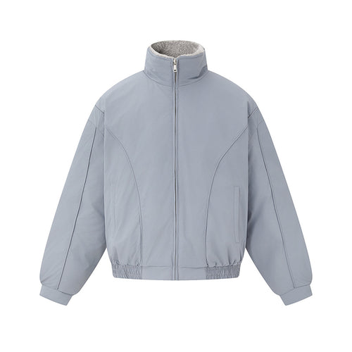 Unisex Boxy Isolationsblouson mit hohem Stehkragen und Teddyfutter Shop Nory
