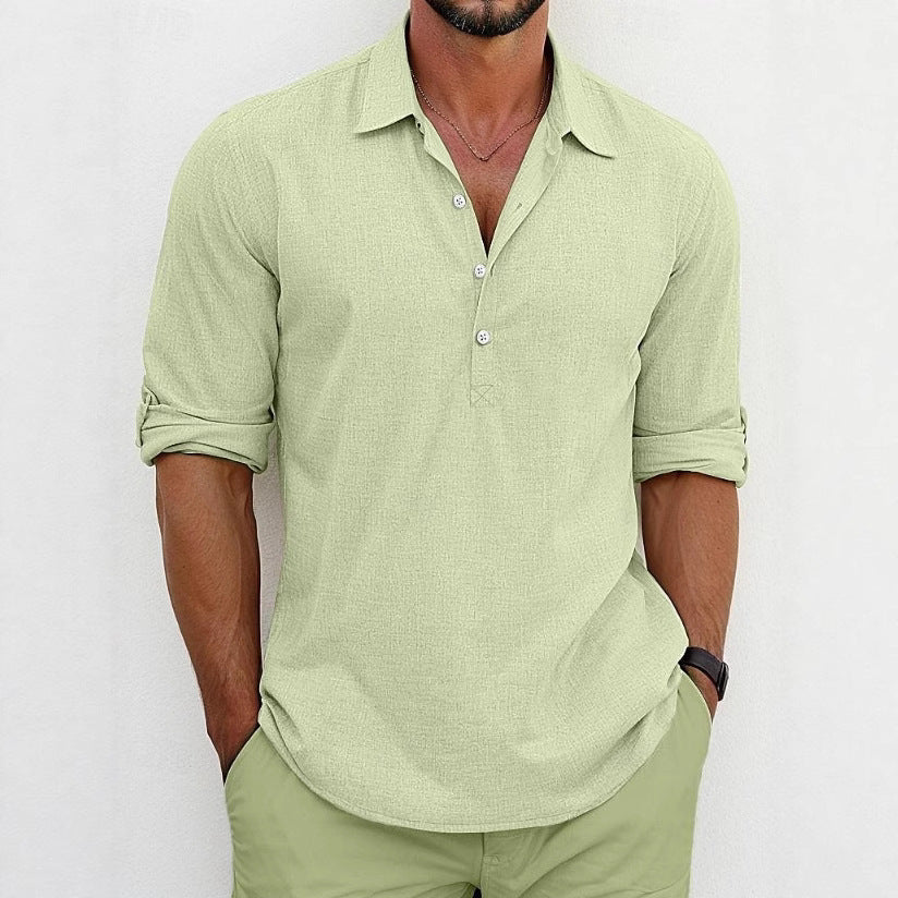 Herren Poloshirt mit modernen Knöpfen und lässigem Schnitt
