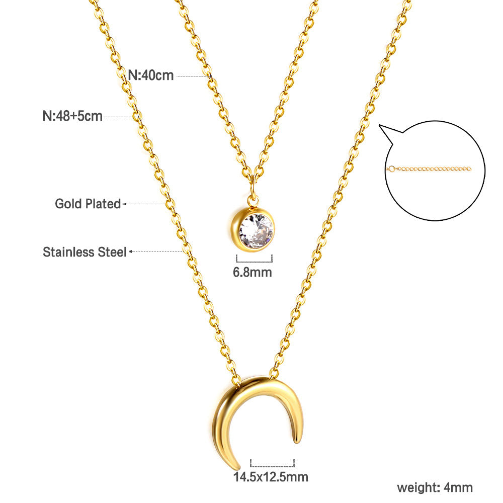 Damen Halskette mit kunstvollem Baum-Motiv aus hochwertigem Edelstahl und Goldbeschichtung Shop Nory