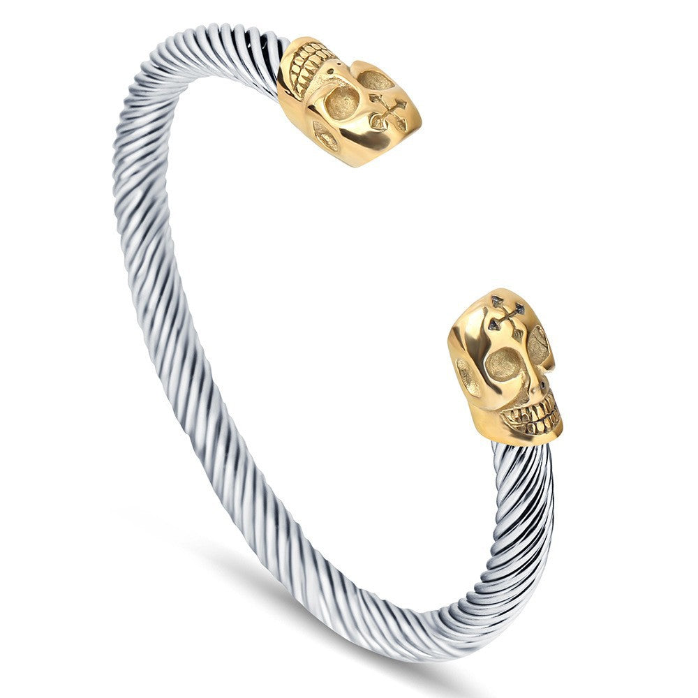 Damen Armreif mit Totenkopf-Design Shop Nory