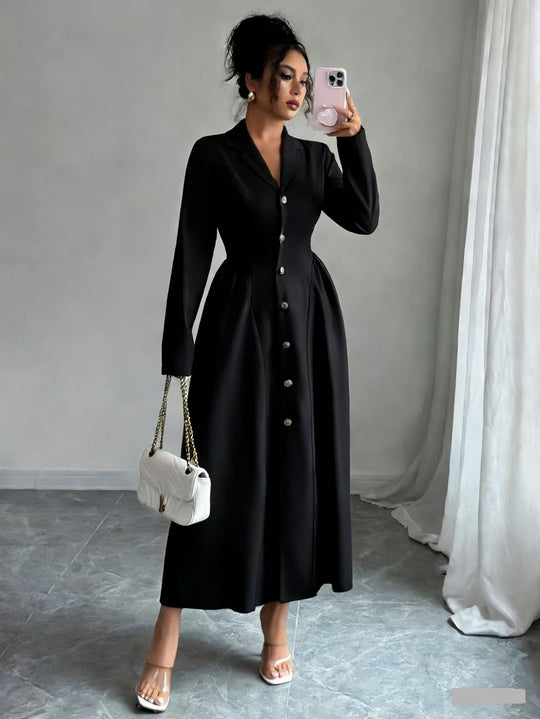 Damen Elegantes Midikleid im Blazerstil mit taillierter Schnittführung Shop Nory