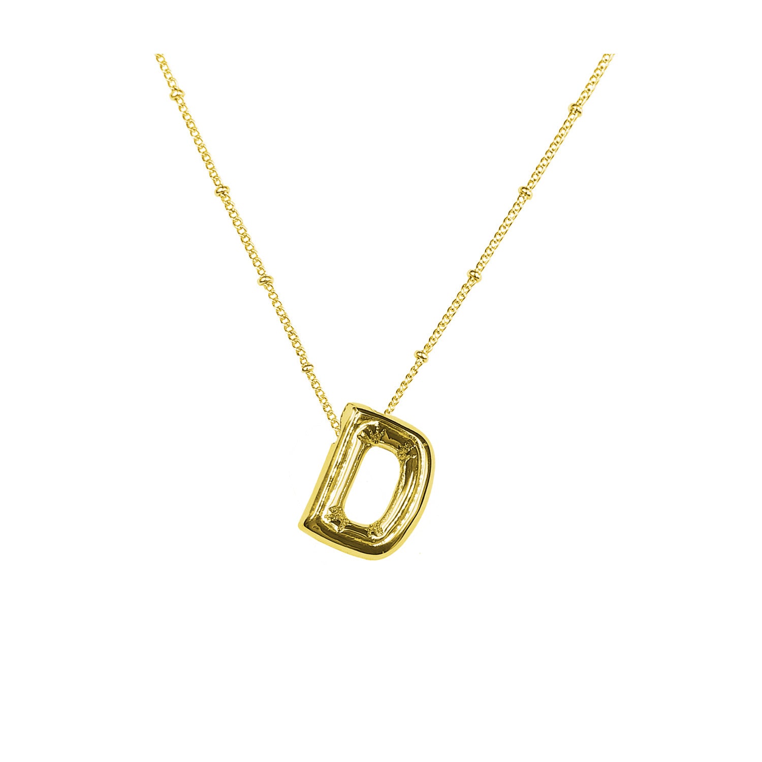 Damen Halskette mit geschwungenem Minimalisten-Anhänger und hochwertiger Gliederkette Shop Nory