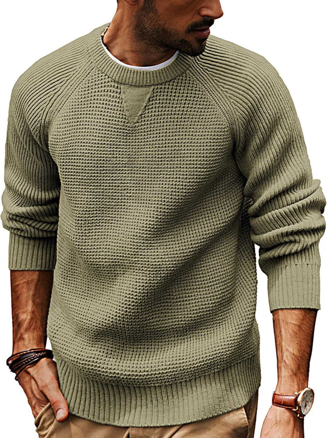 Herren strukturiertes Pullover mit lässigem Schnitt
