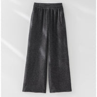 Schwarz-Weiß Gestreifte Hose