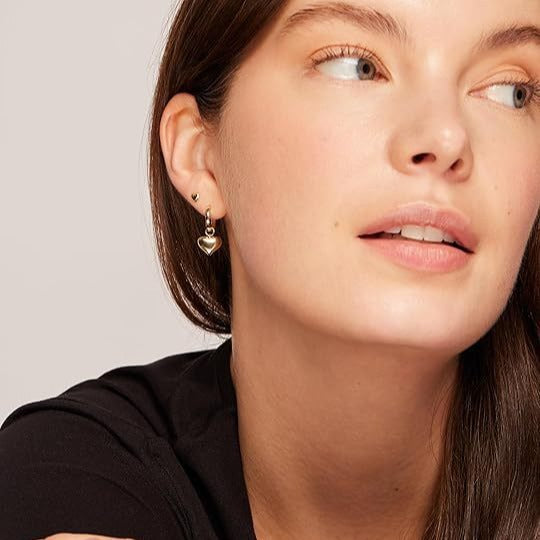 Damen Ohrringe mit Herz- und Tropfenanhänger Shop Nory