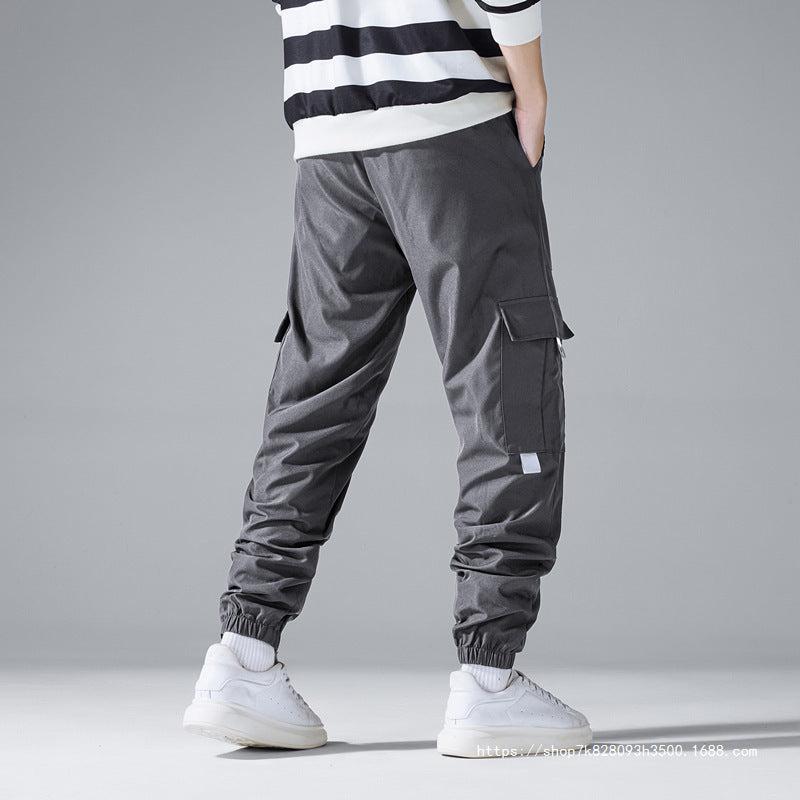 Herren Multifunktionale Cargo-Jogginghose mit Klapp‑ und Gurt-Details Shop Nory