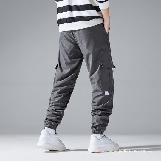 Herren Multifunktionale Cargo-Jogginghose mit Klapp‑ und Gurt-Details Shop Nory