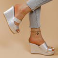 Damen Hochfront-Sandaletten mit stylischem Plateau und komfortablen Riemen Shopnory