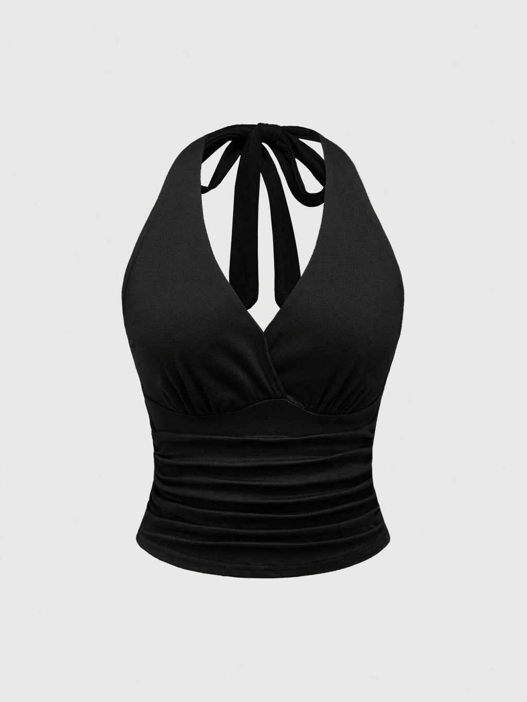 Damen Cut-Out Top mit Leo-Muster