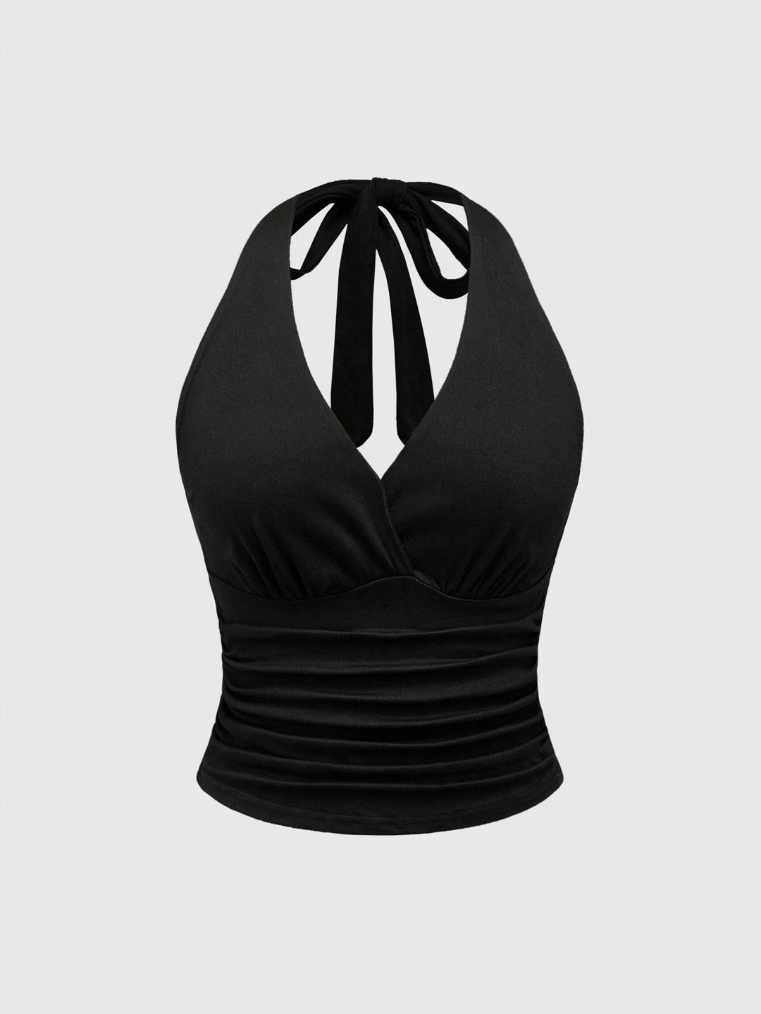 Damen Cut-Out Top mit Leo-Muster