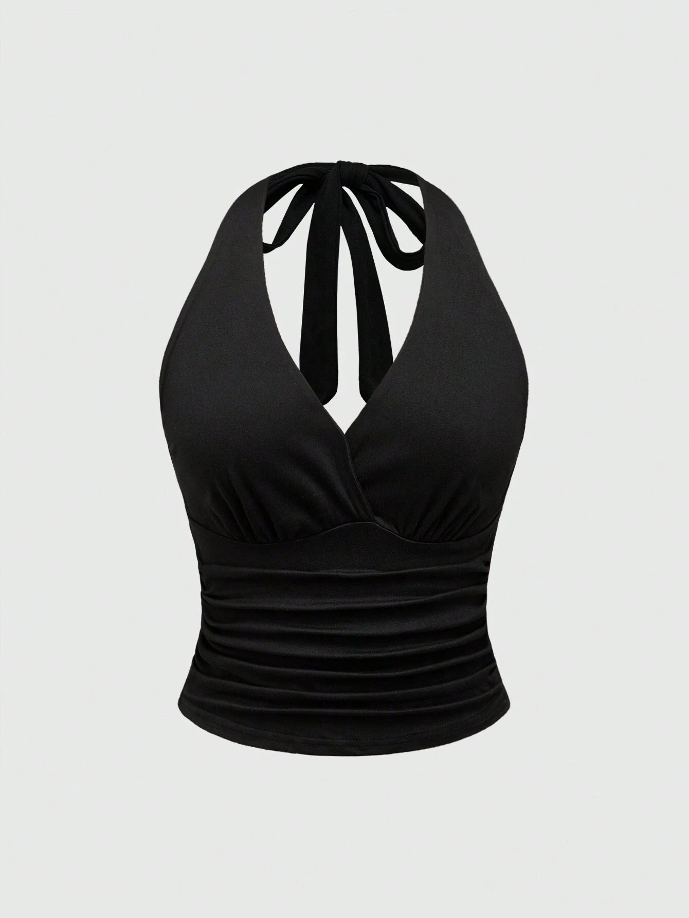 Damen Cut-Out Top mit Leo-Muster