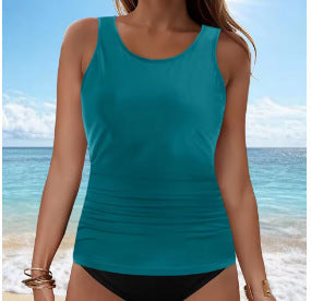 Damen Tankini-Oberteil mit Raffung