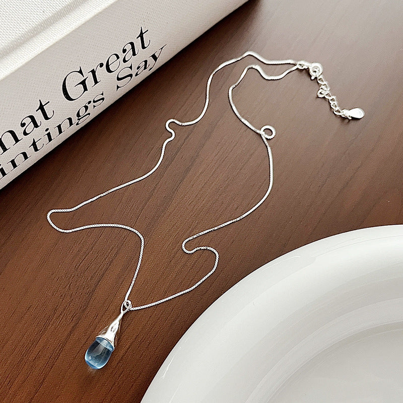 Damen Wunderschöne Tropfenhalskette mit kunstvollem Anhänger Shop Nory
