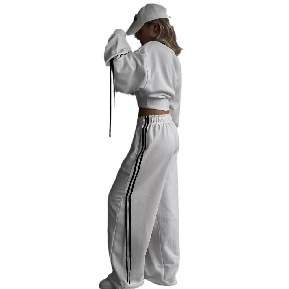 Damen nan weite Relax-Freizeithose mit Tunnelzug, elastischem Komfortbund und seitlichen Ziernähten Shop Nory