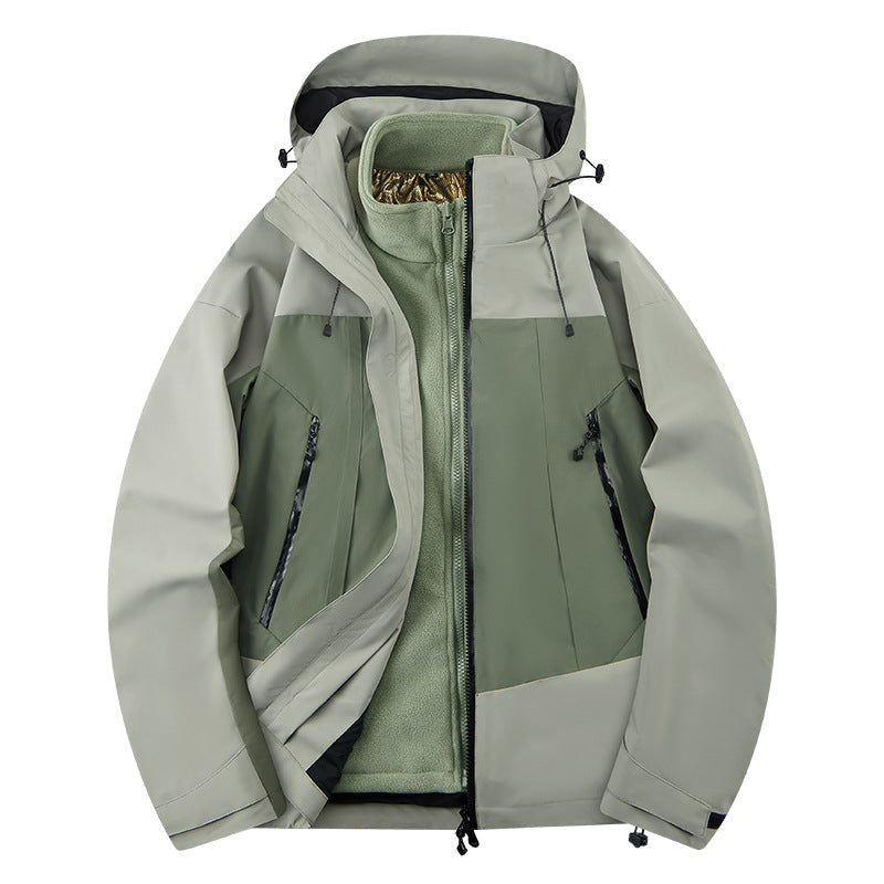 Herren zweilagige Softshell‑Outdoorjacke mit herausnehmbarem Fleece‑Innenlayer, wind‑ und wasserabweisend Shop Nory