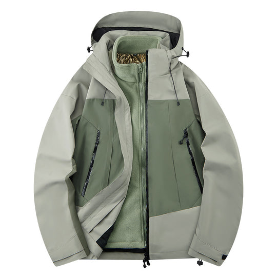 Herren zweilagige Softshell‑Outdoorjacke mit herausnehmbarem Fleece‑Innenlayer, wind‑ und wasserabweisend Shop Nory