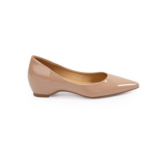 Damen Minimalistische spitze Ballerina‑Pumps mit kleinem Keilabsatz und ergonomischem Fußbett Shop Nory